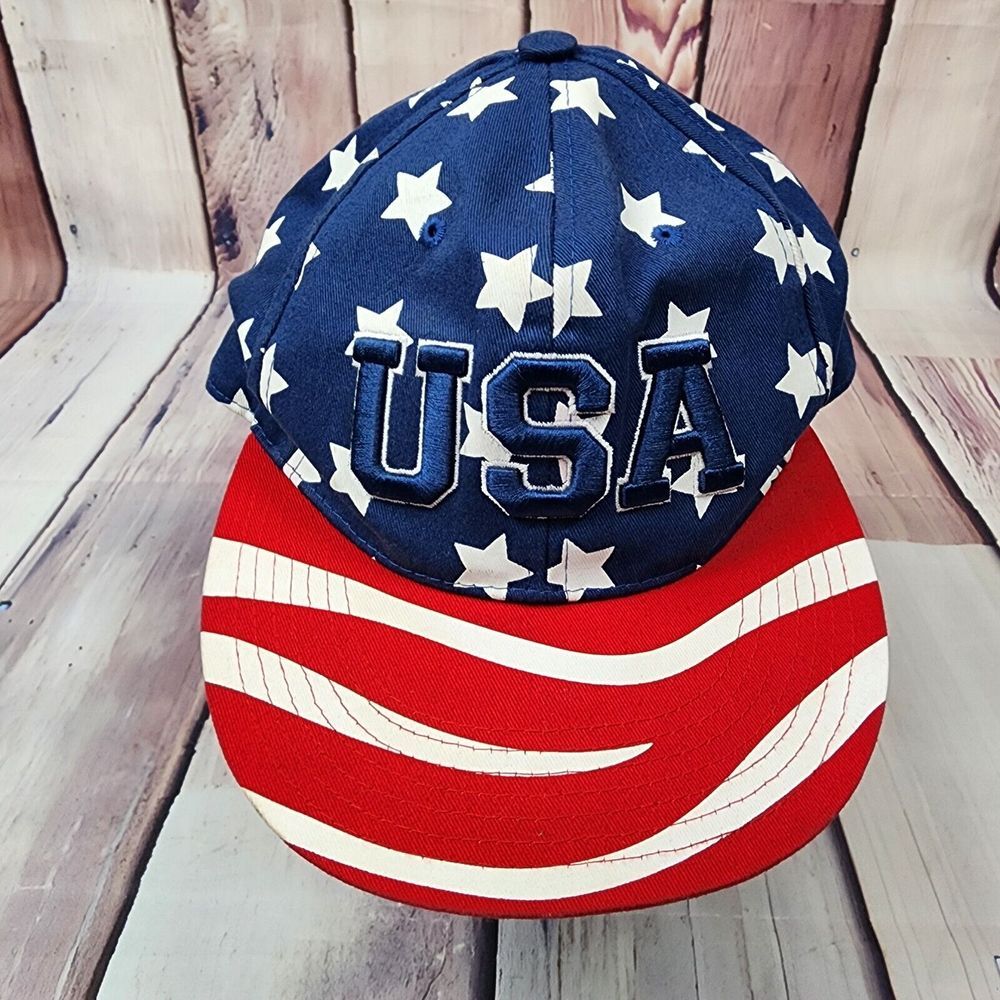 USA American Flag Snapback Trucker Cap Hat All Over Print Stars & Stripes